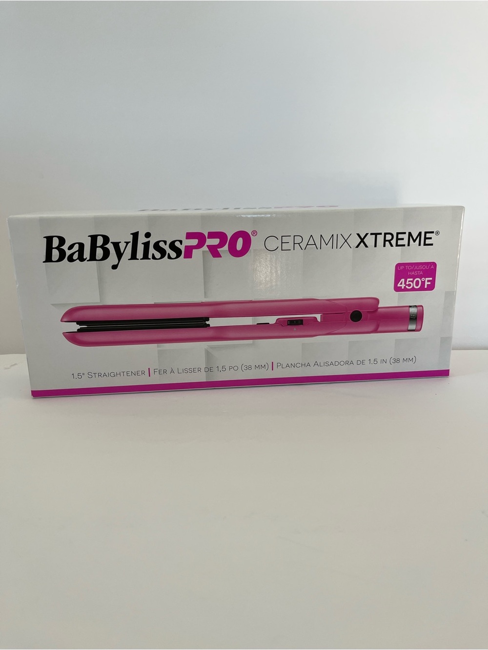 BaByliss PRO Ceramix Xtreme Hair Straightener - Hot Pink